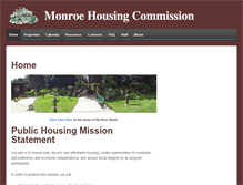 Tablet Screenshot of monroehousing.org